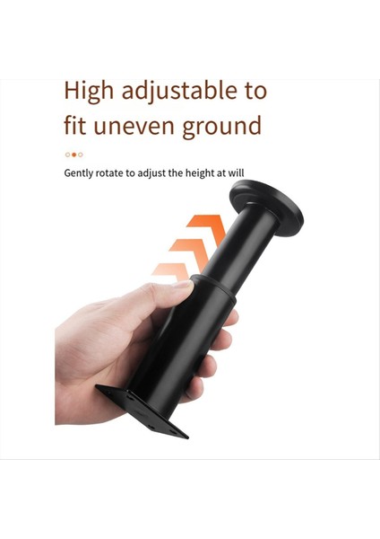 4 Adet Ayarlanabilir Yükseklik Mobilya Destek Bacakları [vidalı] Yatak Çerçevesi/yatak Merkezi Çıta Siyahı Için 3 15-4 72 Inç (Yurt Dışından) modelleri