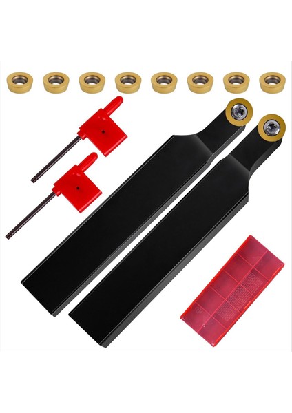 Torna Blade Tutucu Turning Aracı SRAPR1616H10 &amp SRAPL1616H10 + 10PCS RPMT10T3 Kesme Alıcı Için Karbür Ekler (Yurt Dışından)