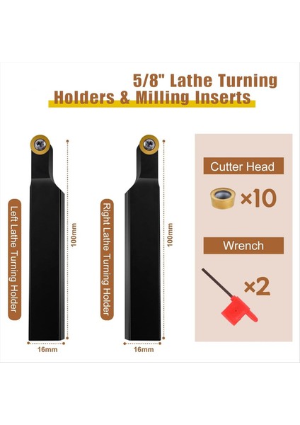 Torna Blade Tutucu Turning Aracı SRAPR1616H10 &amp SRAPL1616H10 + 10PCS RPMT10T3 Kesme Alıcı Için Karbür Ekler (Yurt Dışından) fiyatları