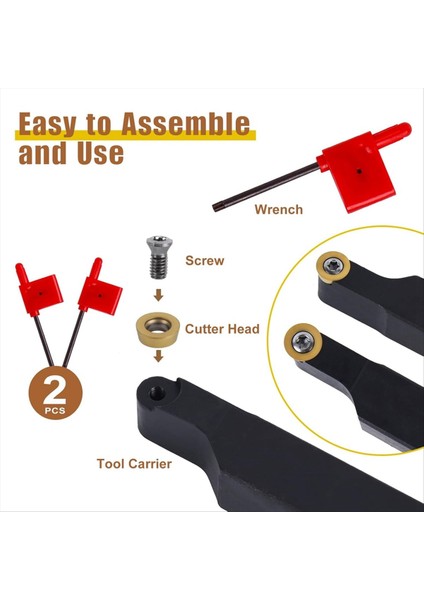 Torna Blade Tutucu Turning Aracı SRAPR1616H10 &amp SRAPL1616H10 + 10PCS RPMT10T3 Kesme Alıcı Için Karbür Ekler (Yurt Dışından) fırsatları