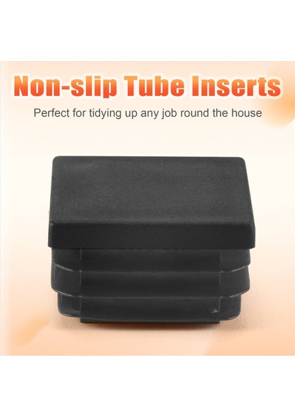 24 Adet 30MM x 30MM Plastik Yivli Kare Uç Kapaklar Tüp Siyah (Yurt Dışından) indirimleri