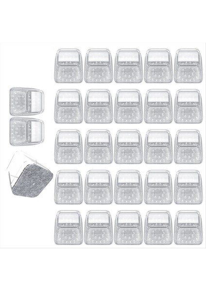 Kare Sandalye Bacak Kat Koruyucu Parke Zemin Mobilya Pedi Sandalye Bacak Mobilya Kaydırıcısı Sandalye Kat Koruyucu (Yurt Dışından)