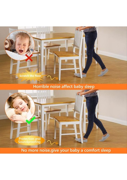 Kare Sandalye Bacak Kat Koruyucu Parke Zemin Mobilya Pedi Sandalye Bacak Mobilya Kaydırıcısı Sandalye Kat Koruyucu (Yurt Dışından) fırsatları