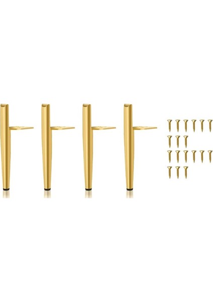 Mobilya Ayak Yüksekliği 19 5cm Altın Metal Masa Bacakları Maksimum Yük 600 kg Mobilya Bacakları Kanepe Ayak Dolabı Ayakları 4pcs Altın (Yurt Dışından)