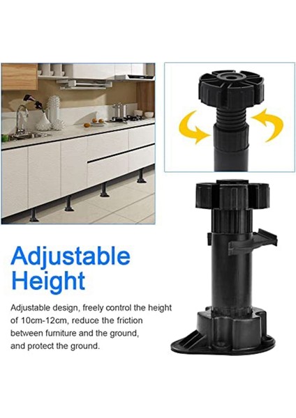 20PCS Mobilya Ayakları Ayarlanabilir Dolap Ayak Bacak Ünitesi Dolap Bacakları Mutfak Için Tekme Tahtası Klipsleri Banyo Dolabı (Yurt Dışından) fiyatları