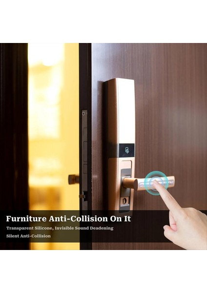 Kauçuk Sandalye Duvar Koruyucusu Sandalyeden Arka 6 Paket Berrak Mobilya Tamponları Silikon Dolap Kapısı Duş Kapıları Için Çekmeceli (Yurt Dışından) fırsatları