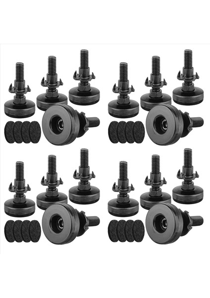16PCS Mobilya Seviyeleri Ağır Hizmet Tipi Mobilya Tesviye Ayakları Ayarlanabilir Bacak Seviyeleri Dolaplar Için Tablolar (Yurt Dışından)