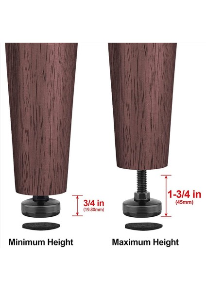 16PCS Mobilya Seviyeleri Ağır Hizmet Tipi Mobilya Tesviye Ayakları Ayarlanabilir Bacak Seviyeleri Dolaplar Için Tablolar (Yurt Dışından) modelleri