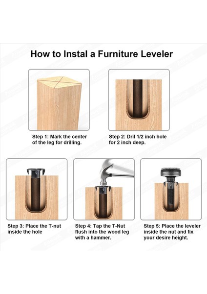 16PCS Mobilya Seviyeleri Ağır Hizmet Tipi Mobilya Tesviye Ayakları Ayarlanabilir Bacak Seviyeleri Dolaplar Için Tablolar (Yurt Dışından) indirimleri