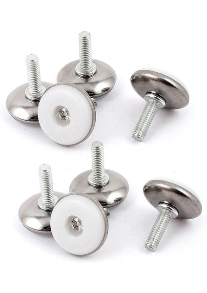 Mobilya Ayarlanabilir Vidalı Kayma Tesviye Ayakları M6X20MM 8 Pcs (Yurt Dışından)
