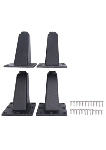 4 Adet 8cm Ayarlanabilir Metal Mobilya Bacak Kalın Alüminyum Alaşım Tablo Dolapları Ayak Kanepe Tv Dolap Bacakları -Black (Yurt Dışından) fiyatları