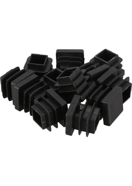 12 Adet 15MM x 15MM Plastik Kare Kapaklar Tüp Boru Ekleri Uçlarını Boşaltma (Yurt Dışından)