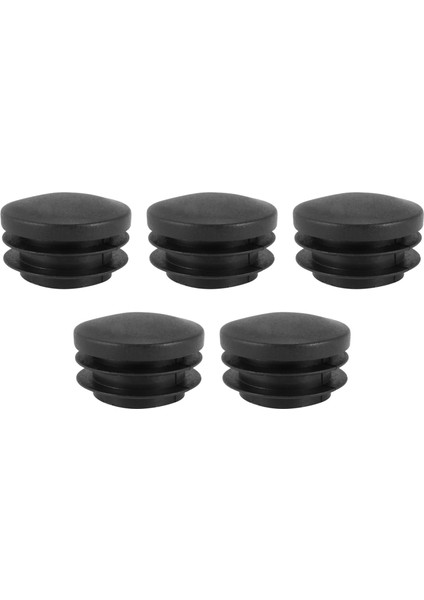 Siyah Plastik 35MM Dia Blanking Uç Kapaklar Yuvarlak Tüp 5 Pcs Ekleyin (Yurt Dışından)
