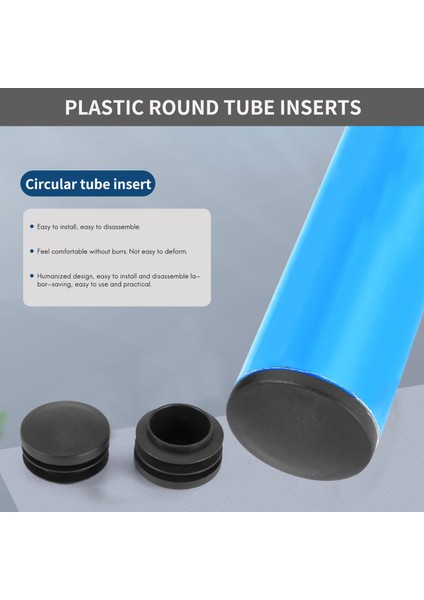 Siyah Plastik 35MM Dia Blanking Uç Kapaklar Yuvarlak Tüp 5 Pcs Ekleyin (Yurt Dışından) indirimleri