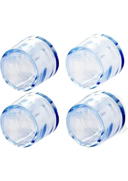 4pcs Şeffaf Kauçuk Mobilya Masa Sandalye Bacak Zemin Ayak Kapağı Kapak Koruyucusu 15MM (Yurt Dışından)