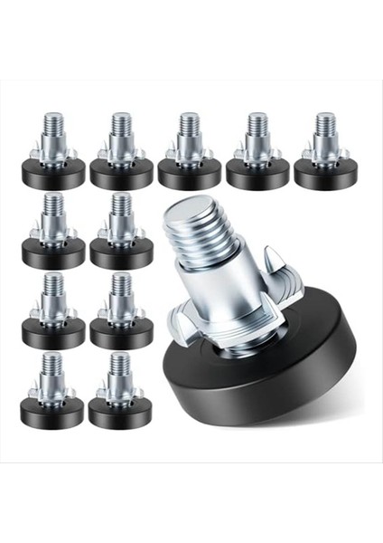 Mobilya Tespit Tespit Tespit Tesimleri 1/4in-20 Unc Iplik Ayarlanabilir Tessitler Bacak Tesvimi Tablo Ayakları Deak Için Vidalı (Yurt Dışından)