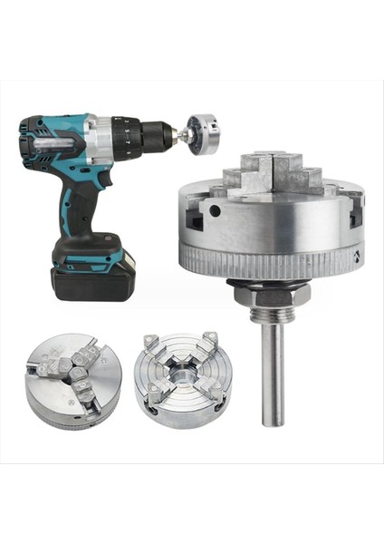 4 Çene Torna Chuck Çinko Alaşım Kendini Merkezli Torna Chuck Ahşap Torbaları Için Anahtar ve Bağlantı Çubuğu Sağlam Sağlam Bir Çubuk ile Seti (Yurt Dışından) indirimleri