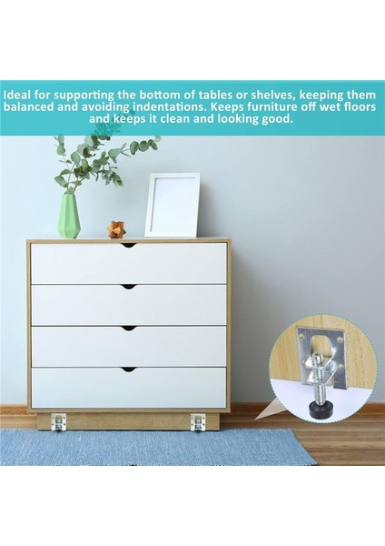 8 Adet Ayarlanabilir Mobilya Ayakları Kiti 55/102 mm Ağır Hizmet Tipi Mobilya Tesviye Ayakları Veya Mobilya Masa Raflar (Yurt Dışından) modelleri