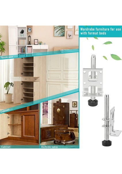 8 Adet Ayarlanabilir Mobilya Ayakları Kiti 55/102 mm Ağır Hizmet Tipi Mobilya Tesviye Ayakları Veya Mobilya Masa Raflar (Yurt Dışından) fırsatları