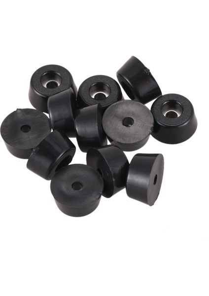 Mobilya Kaymaz Konik Lastik Ayaklar Yıkayıcı 22MM x 10MM 12 Adet (Yurt Dışından)