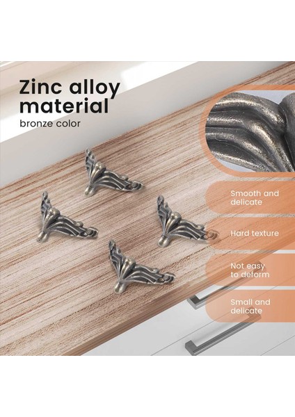 30 Adet Antika Mücevher Kutusu Ayak Ayakları Ahşap Kasa Koruyucusu Dekoratif Mobilya Bacakları Diy Mücevher Için Göğüs Kutusu Ahşap Kutu (Yurt Dışından) indirimleri