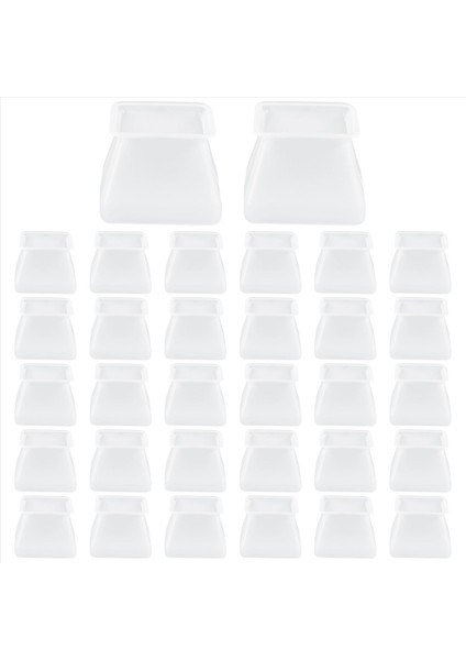 32PCS Mobilya Silikon Koruma Kapağı - Kare Silikon Sandalye Bacak Zemin Koruyucular - Sandalye Bacak Kapakları Mobilya Masa Ayakları Kapağı - Çizikleri ve Gürültüyü Önler (Yurt Dışından) fırsatları