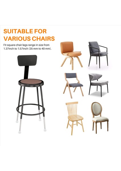 32PCS Mobilya Silikon Koruma Kapağı - Kare Silikon Sandalye Bacak Zemin Koruyucular - Sandalye Bacak Kapakları Mobilya Masa Ayakları Kapağı - Çizikleri ve Gürültüyü Önler (Yurt Dışından) indirimleri