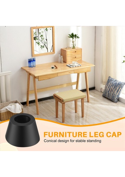 20PCS Siyah Sandalye Kanepe Sofra Kauçuk Mobilya Bacak Uç Kapakları 16MM Dia (Yurt Dışından) fırsatları