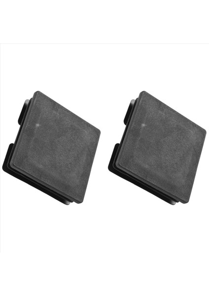 75MM x 75MM Plastik Kare Kapaklar Tüp Boru Ekleri Uçları Boşaltma 2 Adet (Yurt Dışından)