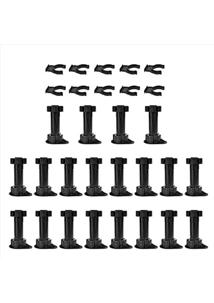 80 Pcs Mobilya Ayakları Ayarlanabilir Dolap Ayak Bacak Ünitesi Dolap Bacaklar Mutfak Banyo Dolabı Için Kick Tahta Klipsleri (Yurt Dışından) fiyatları