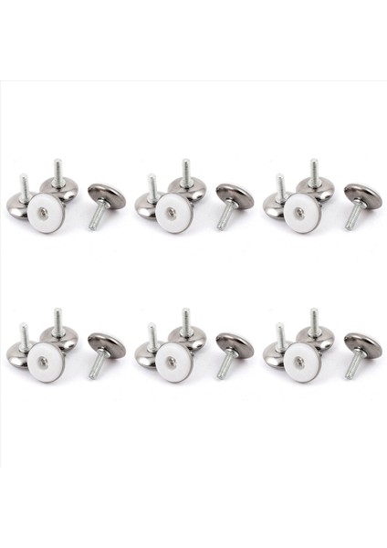 Mobilya Ayarlanabilir Vidalı Kayma Tesviye Ayakları M6X20MM 24 Pcs (Yurt Dışından)