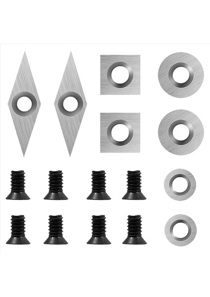 24PCS Karbür Dönüş Araçları Değiştirme Kesici Keskin Dayanıklı Ahşap Torna Araçları Ekler 24 Adet Vidaları Içerir (Yurt Dışından) fiyatları