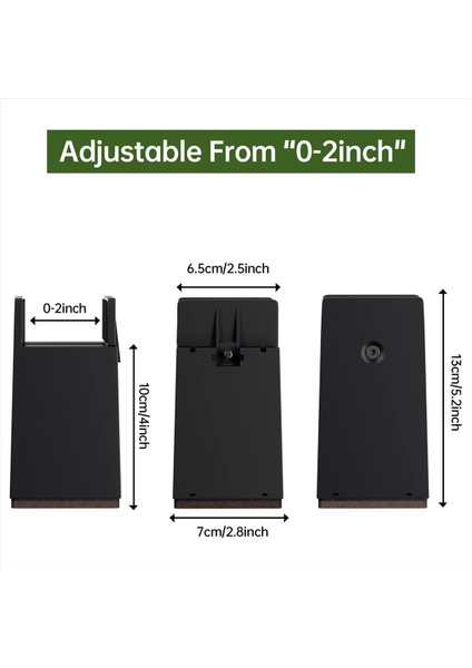 Yatak Yükselticileri 4 Inç Ayarlanabilir Masa Yükseltici Bloklar Vidalı Kelepçe 4 Paket Ağır Hizmet Sandalye Yükselticileri 0-2 Inç Genişliklere Uyuyor (Yurt Dışından) fiyatları