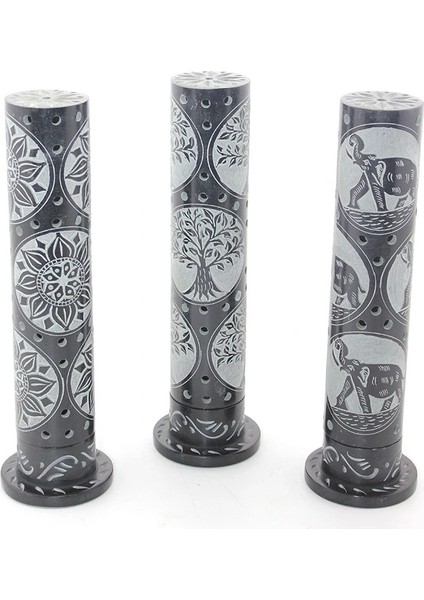 Obsidian Taşı Işlemeli Kule Tütsülük LIV1989