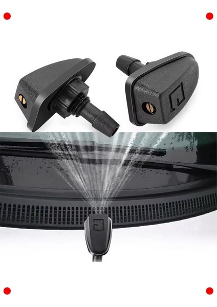 Universal Jet Püskürtme Silecek Fiskiye Seti (Sağ-Sol)