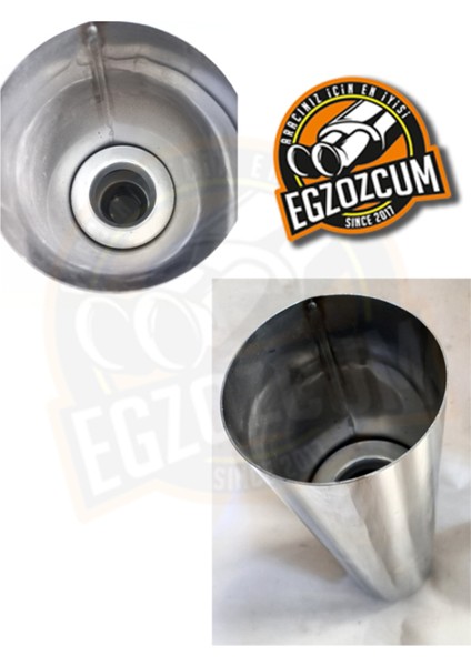 100 Mm. Fırtına Sesli Pazlanmaz Krom Egzoz Ucu Minibüs Crafter, Sprinter Uyumlu fırsatları