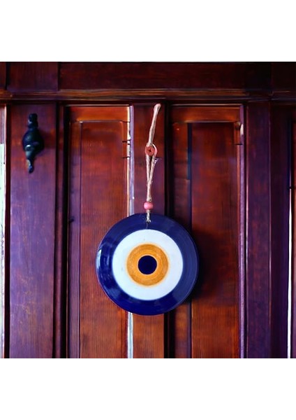 El Yapımı Nazar Boncuğu Duvar Dekorasyonu, Seramik El Işçiliği Hediyelik Eşya, Asılı Dekor, Kapı, Duvar ve Bahçe Süsü, Premium Seramik (10 Santimetre) fırsatları