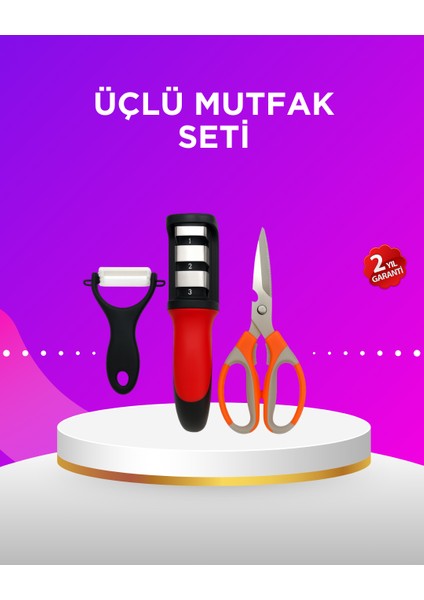 Lzrdwzrd Çok Amaçlı Mutfak Makas Seti – Paslanmaz Çelik ve Ergonomik Tasarım