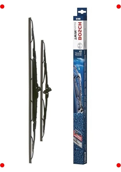 Rüzgarlıklı Silecek Seti 600/450 mm Üstün Performans