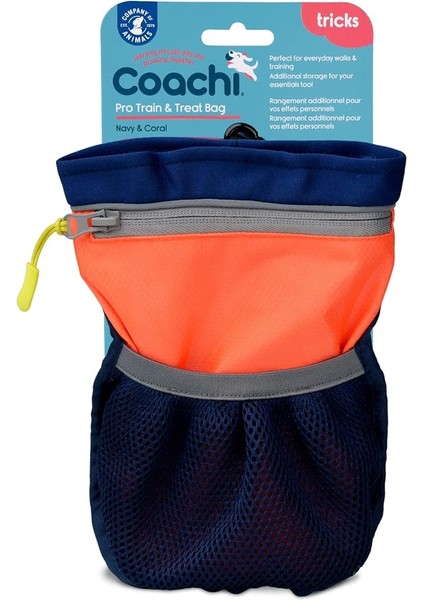 Of Animals Coachi Profesyonel Köpek Eğitim ve Ödül Çantası, Lacivert Mercan