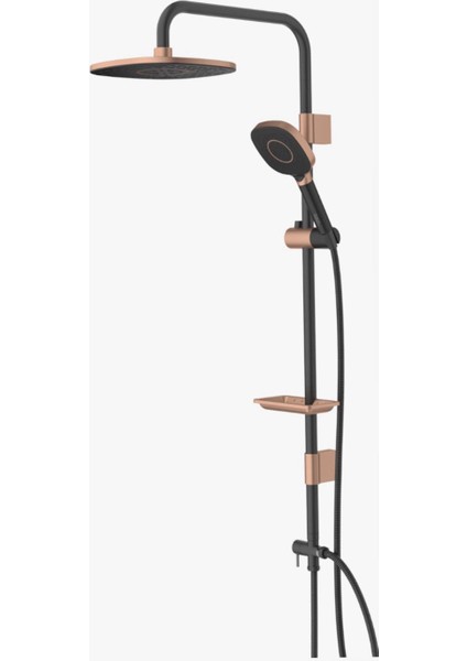 Bronz Siyah Duş Seti