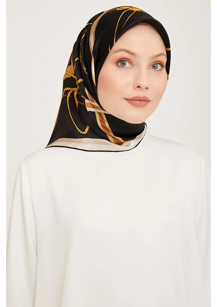 Saf Ipek Eşarp (Nostalji Sura) (S) 9046D 08