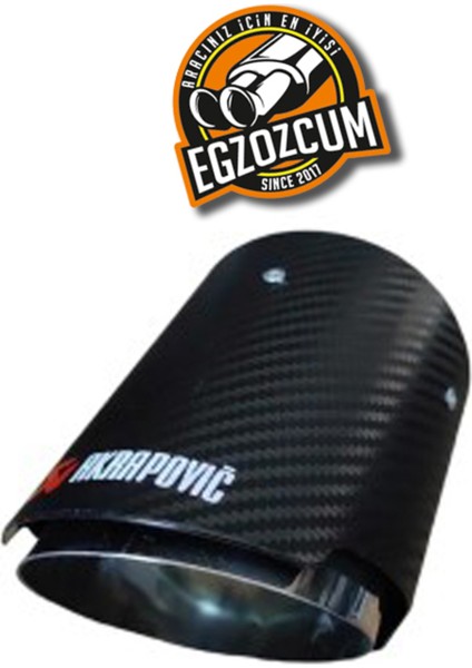 100 mm Tekli Içi Krom Tek Çıkış Egzoz Ucu Akrapoviç Eksoz