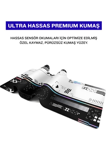 8 Farklı Model Dikişli Kenar 90X40 cm Dijital Oyuncu Gaming Mouse Pad