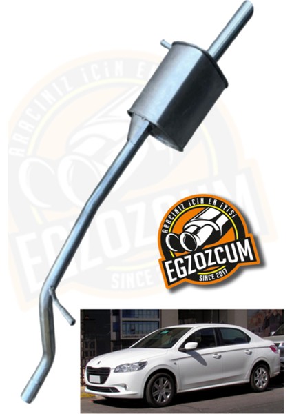 Peugeot 301 Arka Borulu Susturucu Egzoz Pejo Arka Eksoz