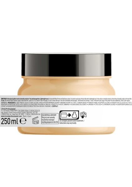 L'oreal Professionnel Serie Expert Absolut Repair Yıpranmış Saçlar için Onarıcı Altın Maske 250 ml modelleri