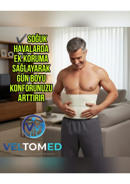 Unisex Yün Korse- Sıcak Tutar - Bel Ağrıları Fıtık Bel Kuşağı, Giydirmeli Yün Bel Korsesi indirimleri