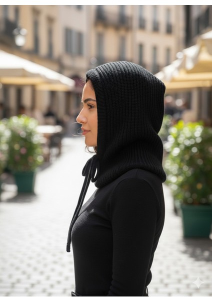 Kadın Kışlık Triko Örgü Balaklava Tesettür Başlık-Şapka fiyatları