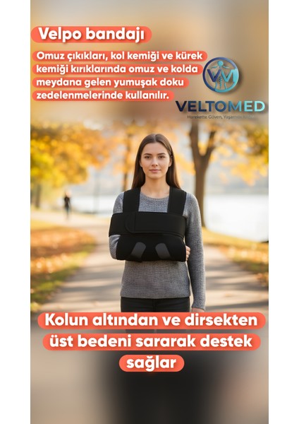Velpo Omuz Kol Askısı Omuz Bandajı Velpau Bandajı Kol ve Kürek Kemiği Kırıkları fırsatları
