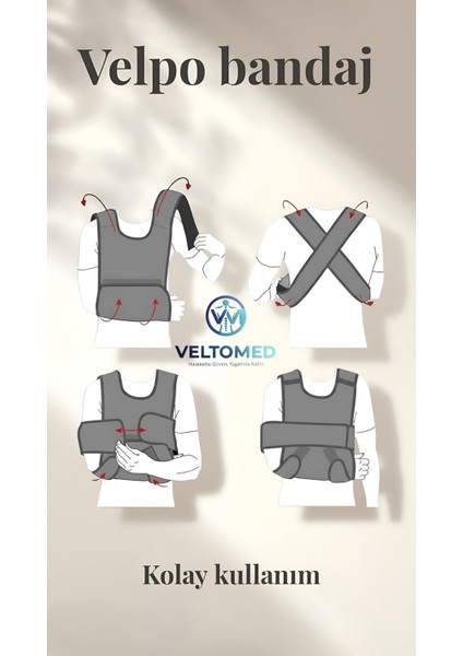 Velpo Omuz Kol Askısı Omuz Bandajı Velpau Bandajı Kol ve Kürek Kemiği Kırıkları indirimleri